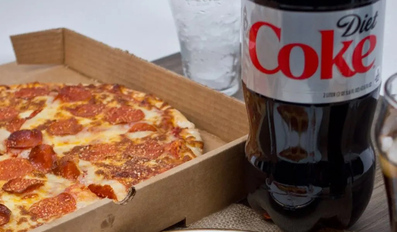 Pizza & Diet coke